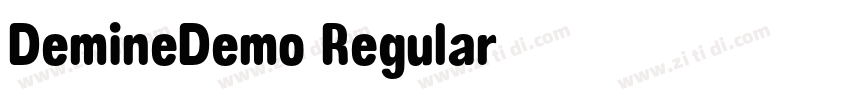 DemineDemo Regular字体转换